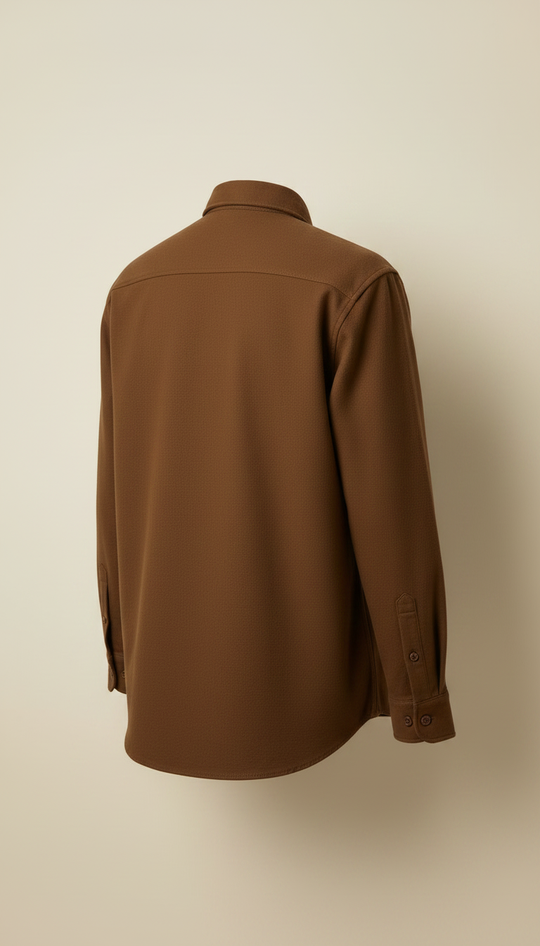 Tone Button-up Shirt in Espresso — view 2
