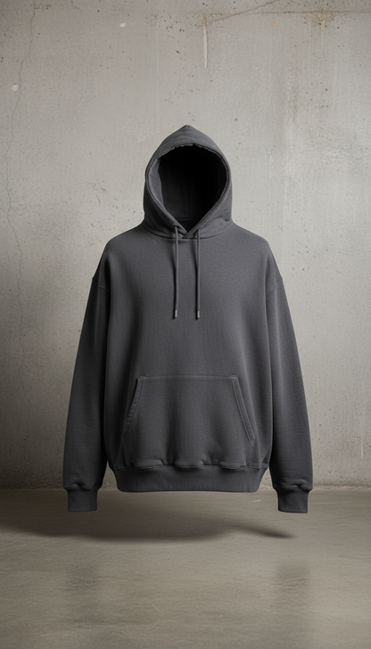 Heavyweight Hoodie in Charcoal Gray