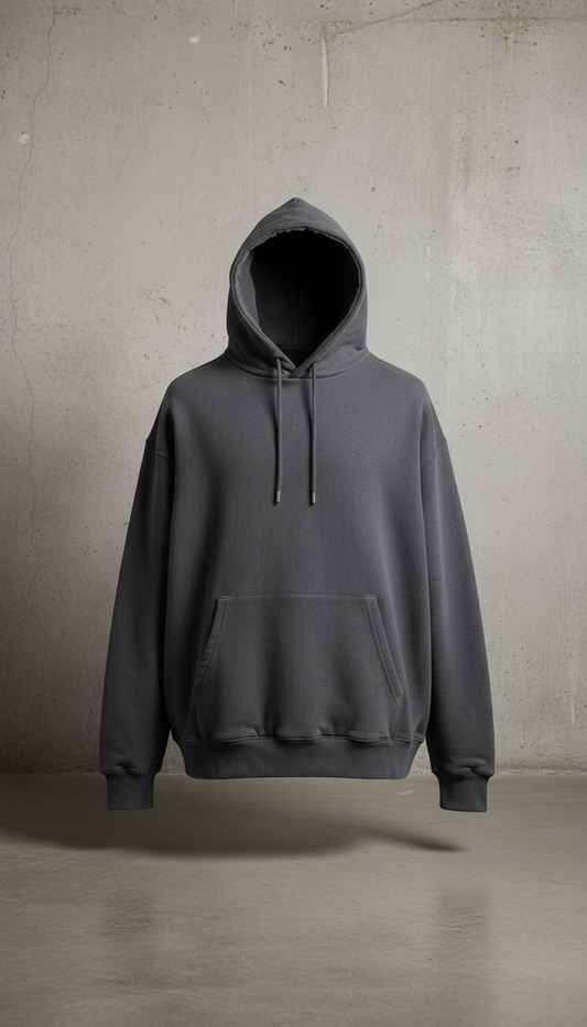Heavyweight Hoodie in Charcoal Gray