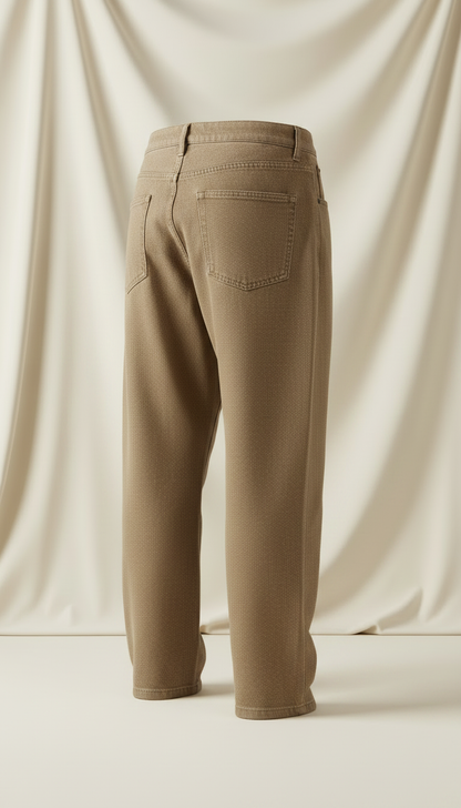 Eco-friendly Jeans in Taupe Denim — view 2