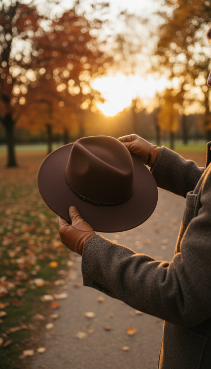 Heritage Hat in Chestnut Brown — view 3