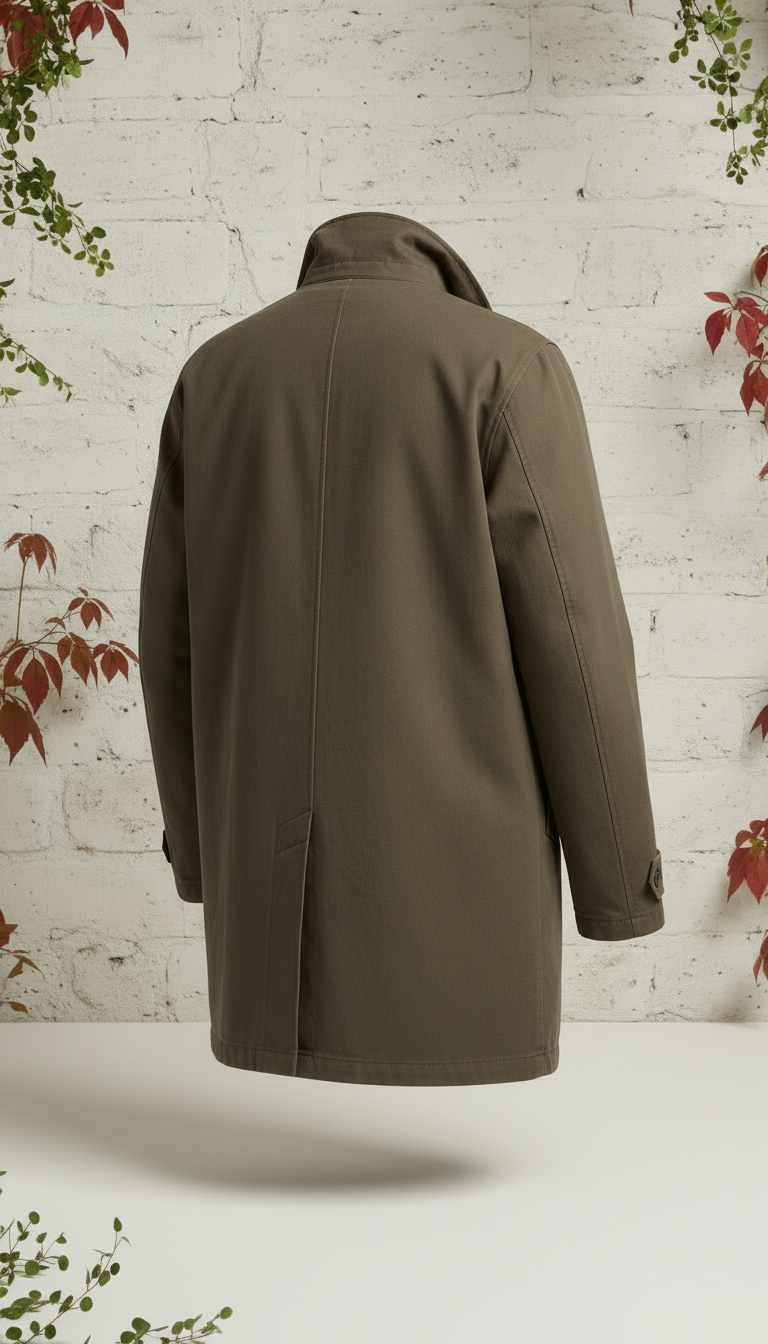 Riverbank Heavy Cotton Field Coat in Taupe — view 2