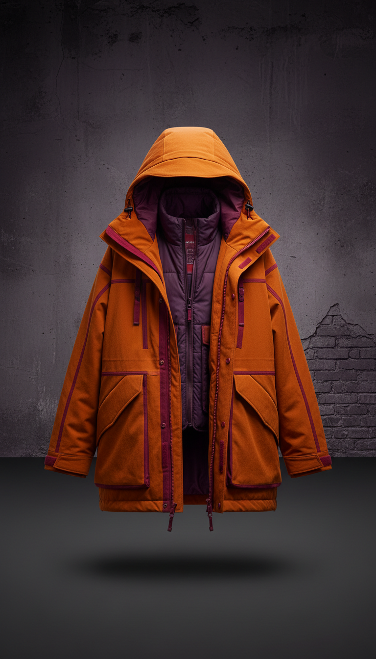 Oversized Outerwear Jacket