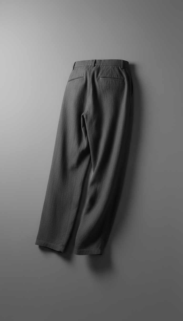Shadow Loose-fit Linen Pants in Graphite — view 2