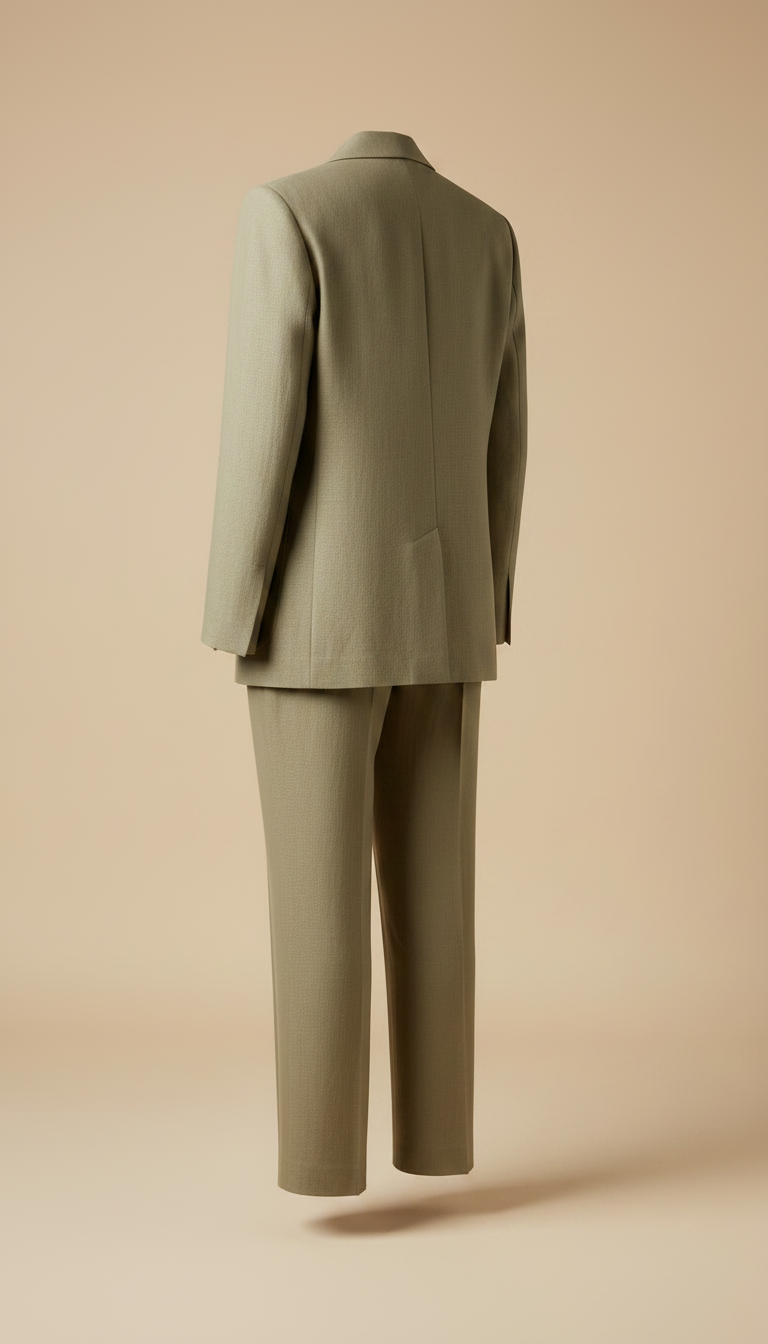 Blazer and Trousers Set in Khaki — view 2