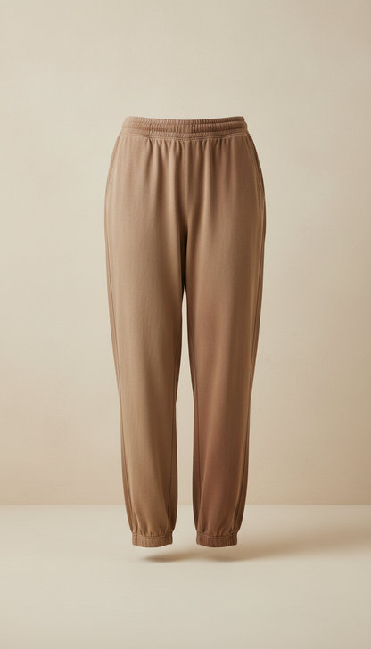 Sweatpants in Earth Loose Fit in Brown