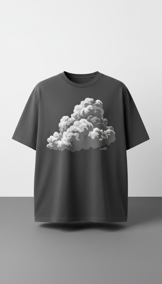 Heavyweight Graphic Tee in Smoke