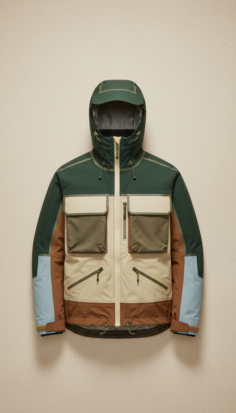 Waterproof Wading Jacket with Breathable Shell