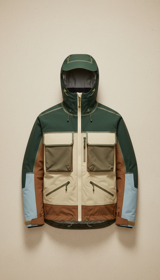 Waterproof Wading Jacket with Breathable Shell