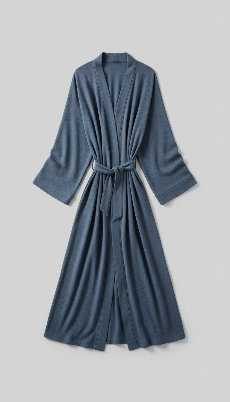 Elegant Steel Robe in Blue