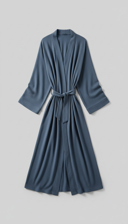 Elegant Steel Robe in Blue