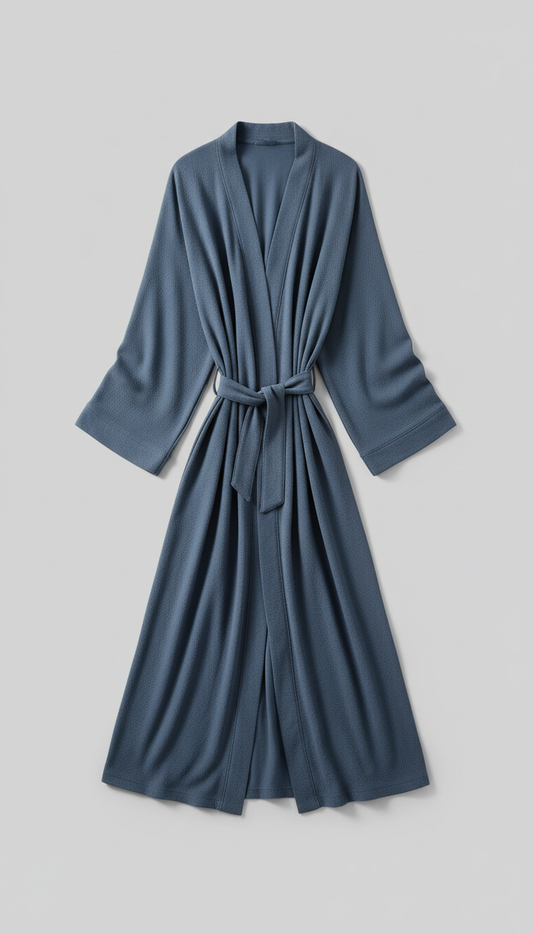 Elegant Steel Robe in Blue