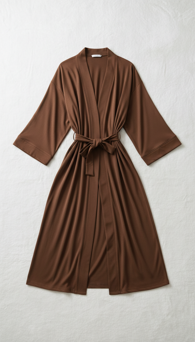 Modal Lounge Robe in Mocha