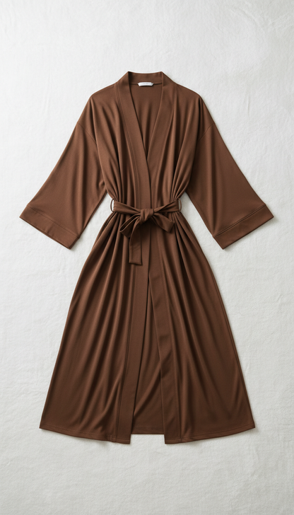 Modal Lounge Robe in Mocha