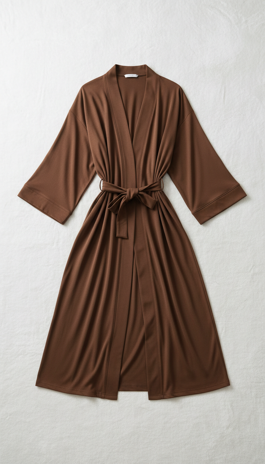 Modal Lounge Robe in Mocha
