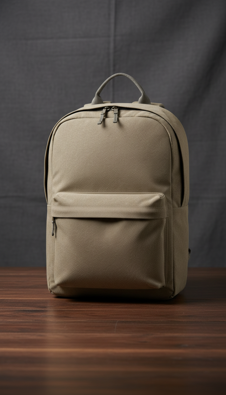 Concrete Everyday Backpack in Taupe — view 2