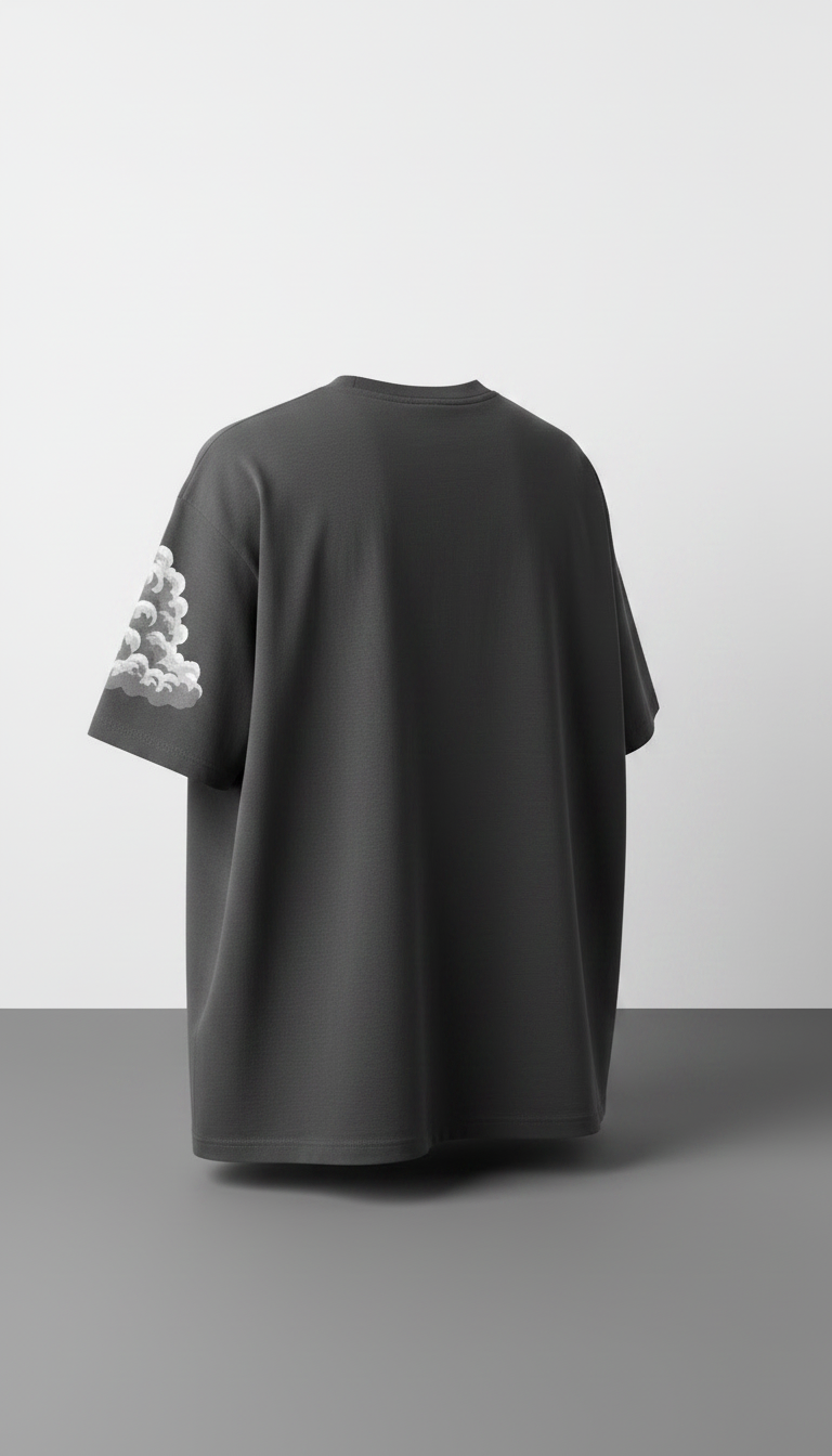 Heavyweight Graphic Tee in Smoke — view 2