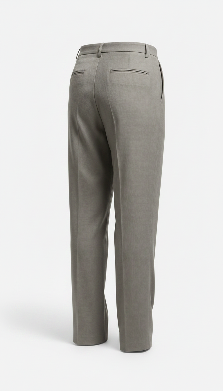 Relaxed Straight-leg Trousers in Clay Gray — view 2
