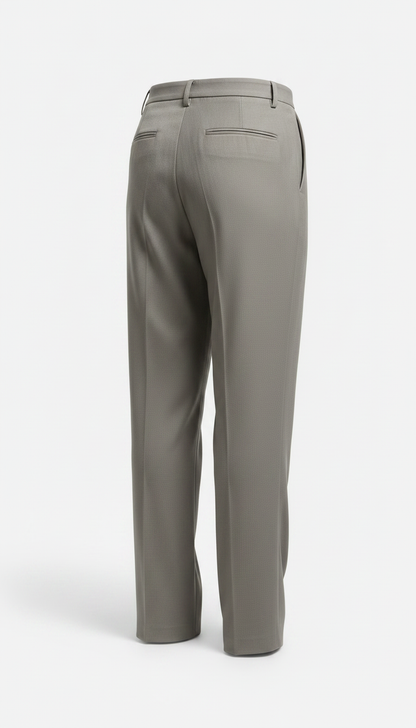 Relaxed Straight-leg Trousers in Clay Gray — view 2