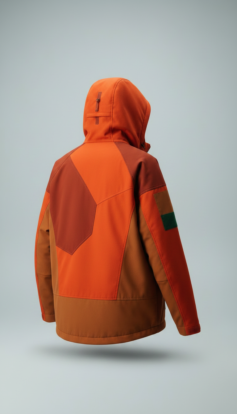Streetwear Jacket in Orange Red — view 2