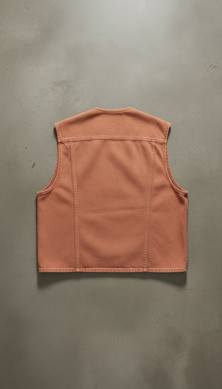 Utility Vest in Faded in Terracotta — view 2