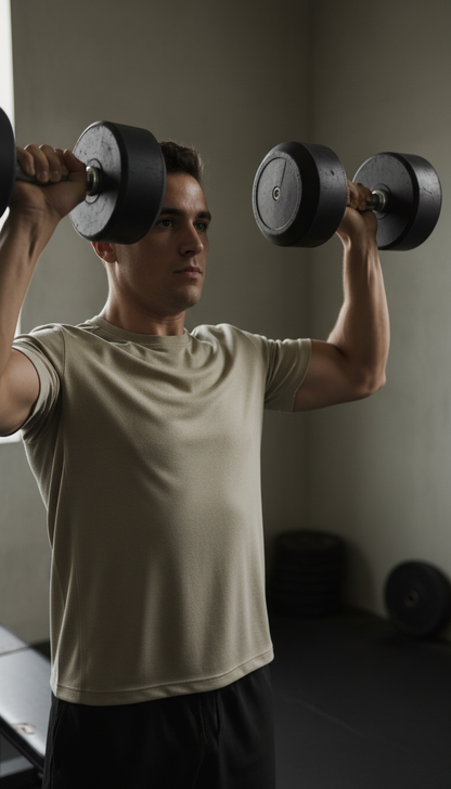 Performance Tee in Sand Dune — view 3