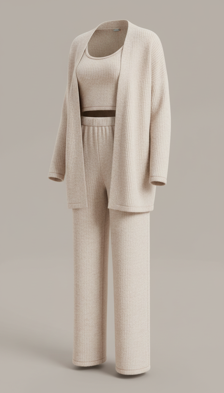 The Alder Lounge Set in Ivory Cream
