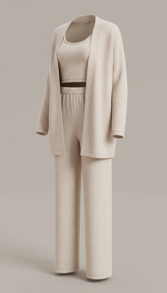 The Alder Lounge Set in Ivory Cream