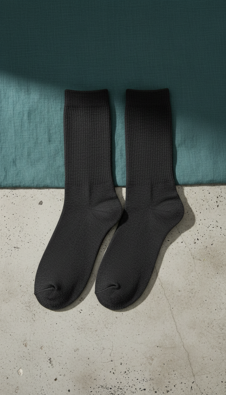 Bamboo Viscose Socks Deep in Graphite — view 2