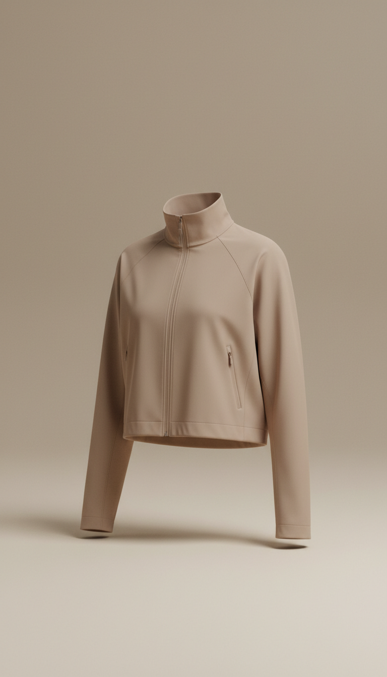 Minimalist Cropped Performance Jacket