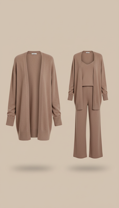 Warm Cardigan in Taupe