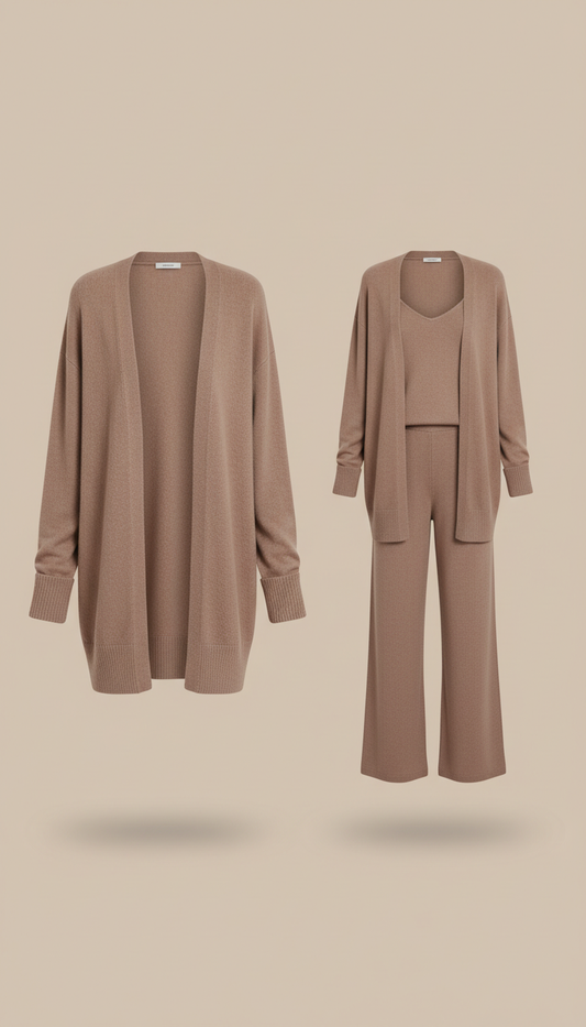 Warm Cardigan in Taupe