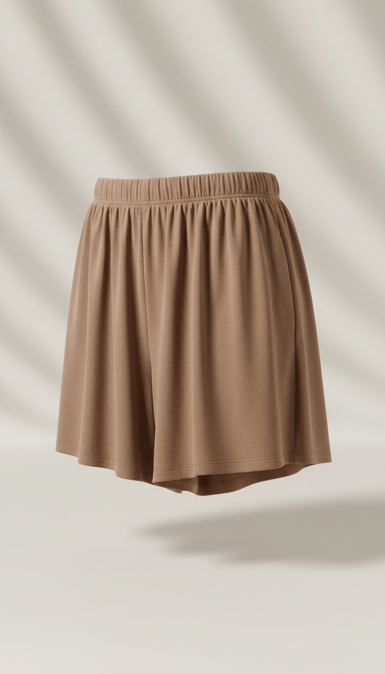 Loungewear Shorts in Cocoa Beige