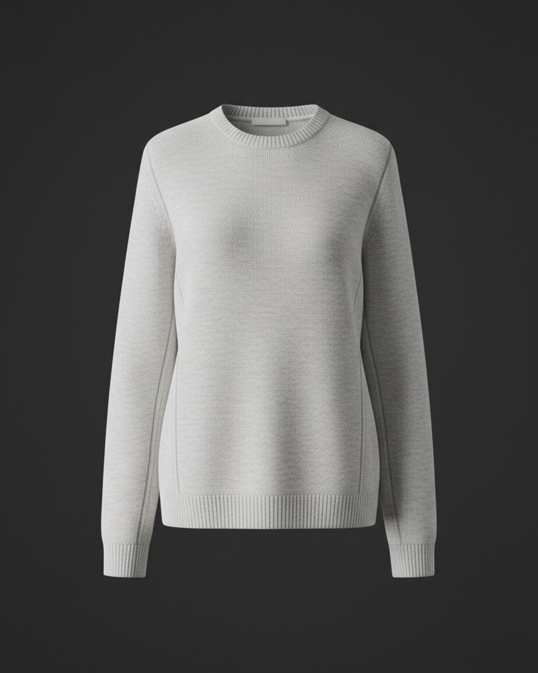 Knit Sweater Made of Fine Merino Wool — on-model video
